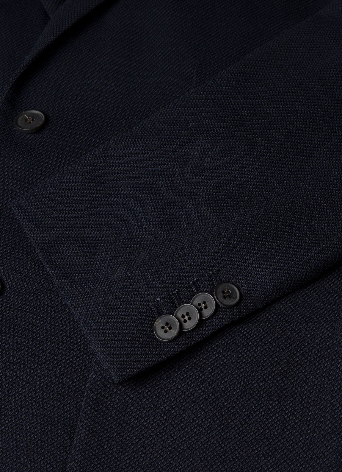 Men's Textured Wool Blazer in Navy