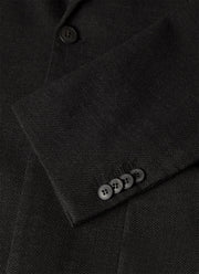 Men's Textured Wool Two-Piece Suit in Dark Charcoal Melange