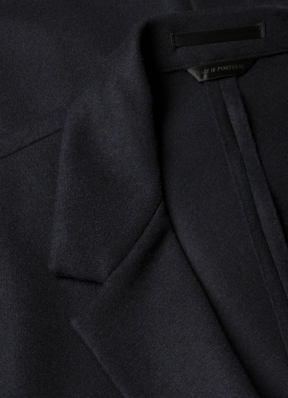 Men's Boiled Wool Two-Piece Suit in Navy