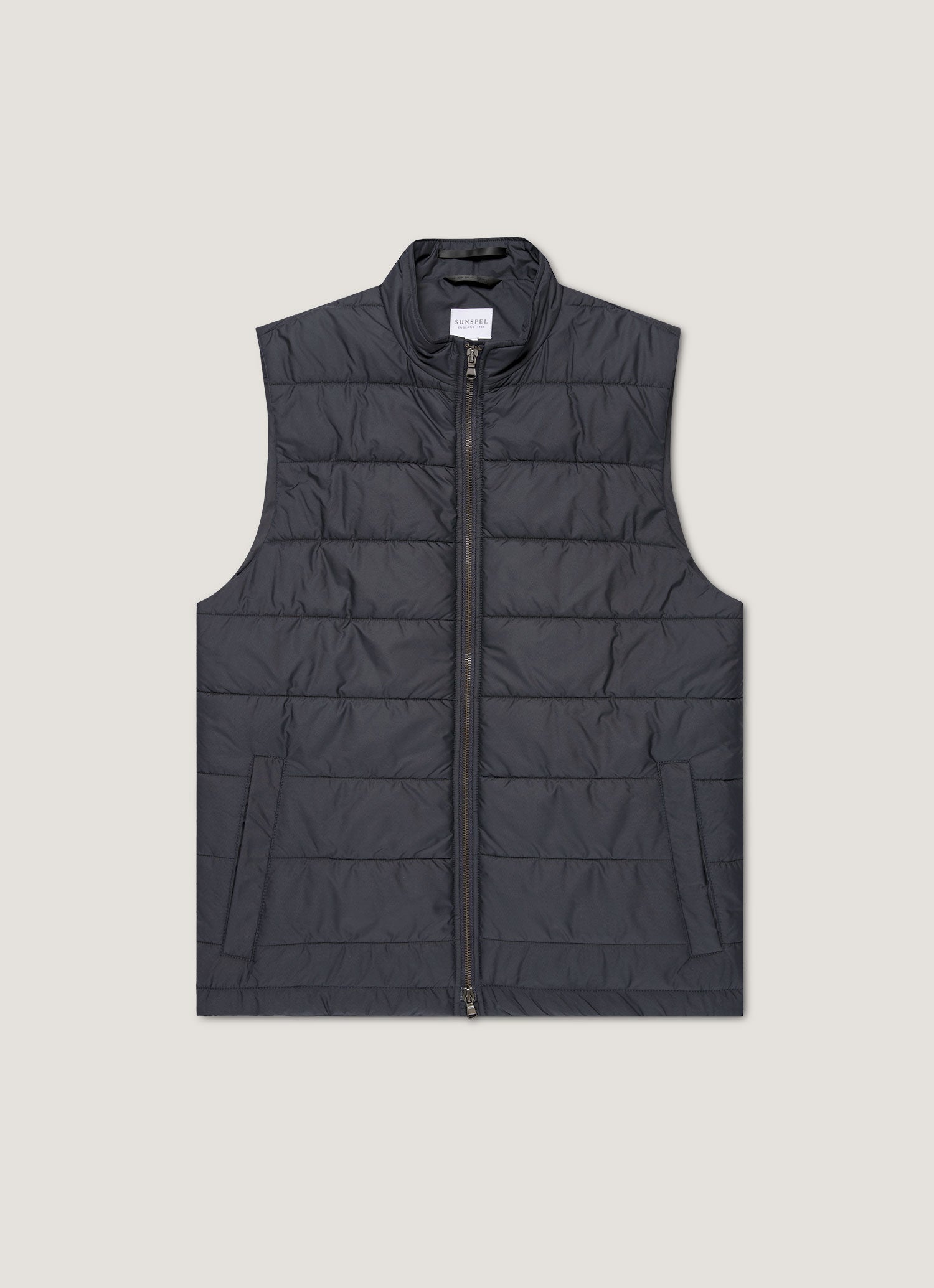 Men's Insulated Gilet in Navy | Sunspel