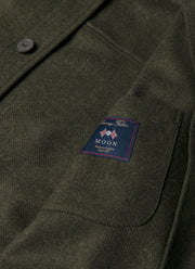 Men's Wool Twin Pocket Jacket in Drill Green