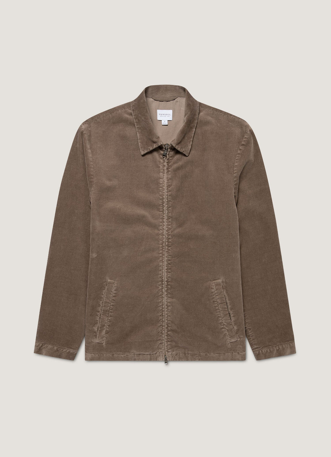 Men's Corduroy Harrington Jacket in Bark