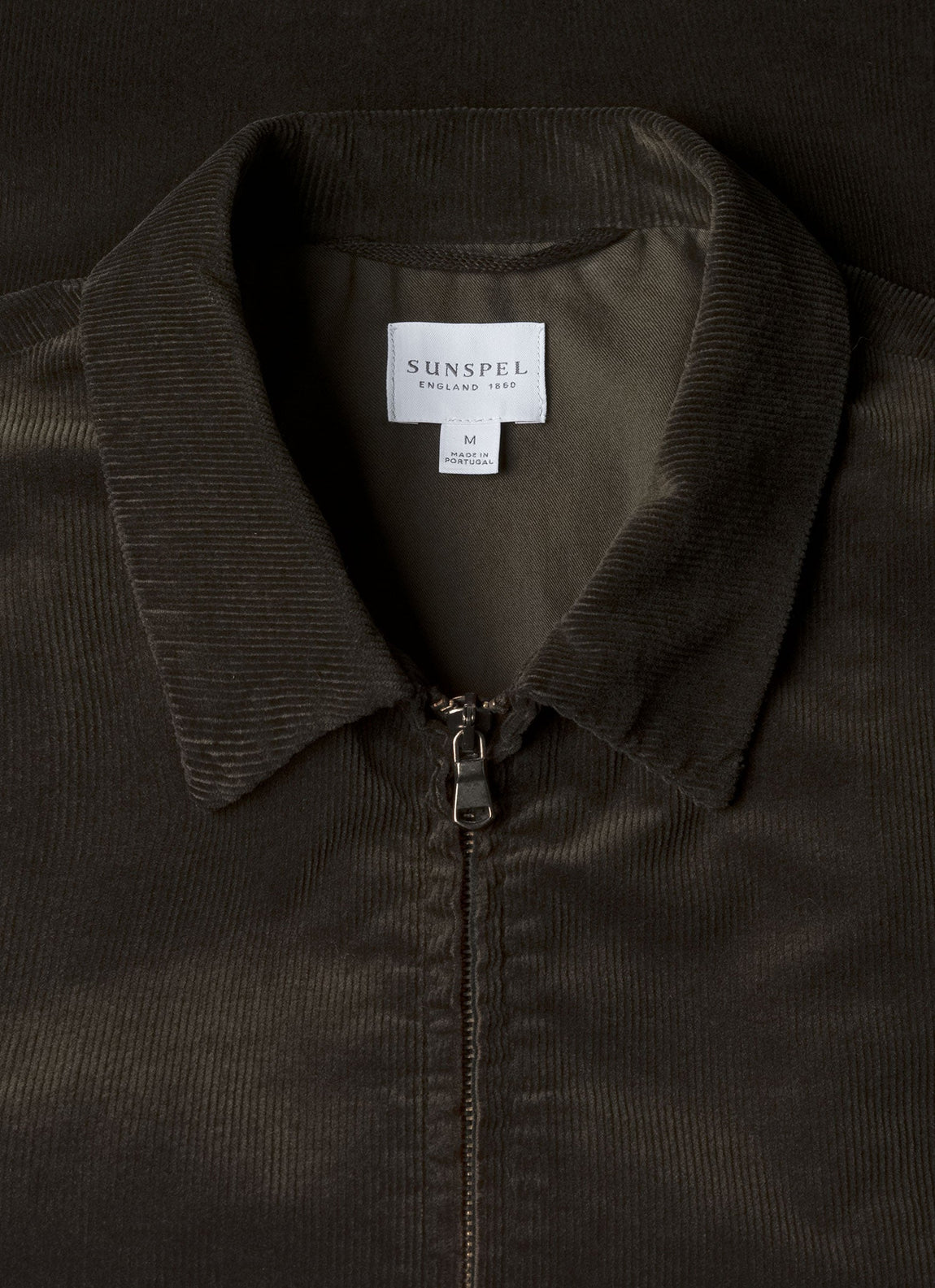 Men's Corduroy Harrington Jacket in Dark Green