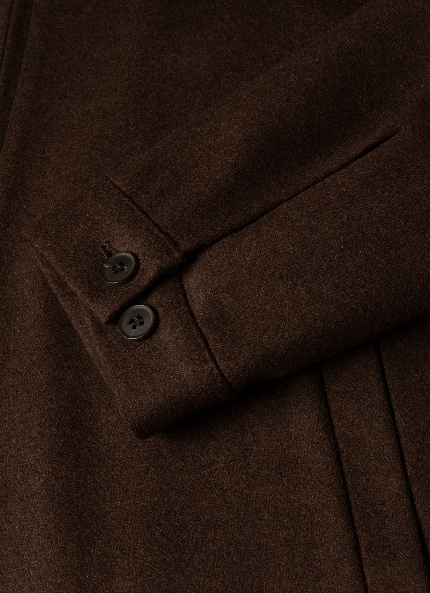 Men's Boiled Wool Harrington Jacket in Truffle | Sunspel
