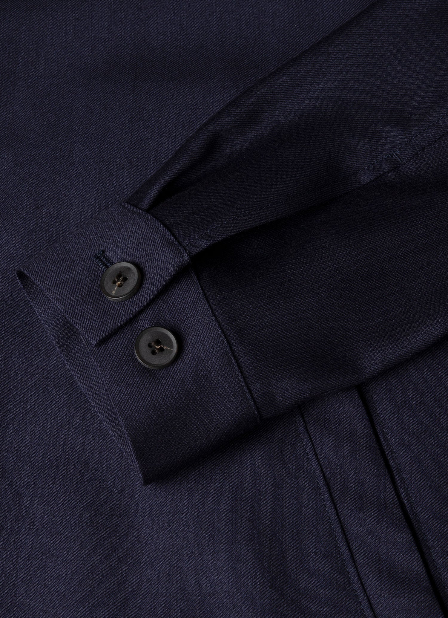 Men's Wool Twill Jacket in Navy | Sunspel