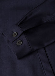 Men's Wool Twill Jacket in Navy