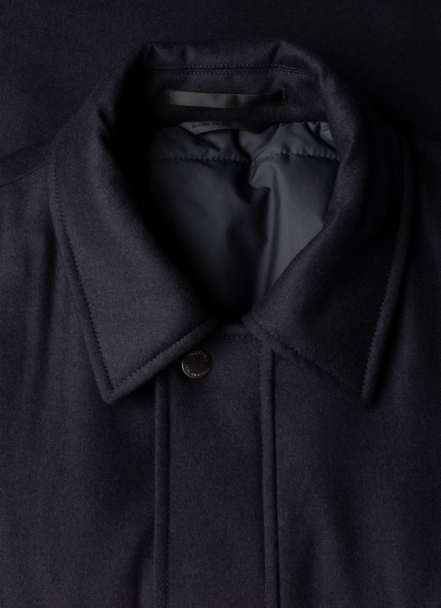 Men's Wool Cashmere Field Jacket in Navy | Sunspel