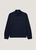 Men's Cotton Linen Jacket in Navy