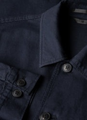 Men's Cotton Linen Jacket in Navy