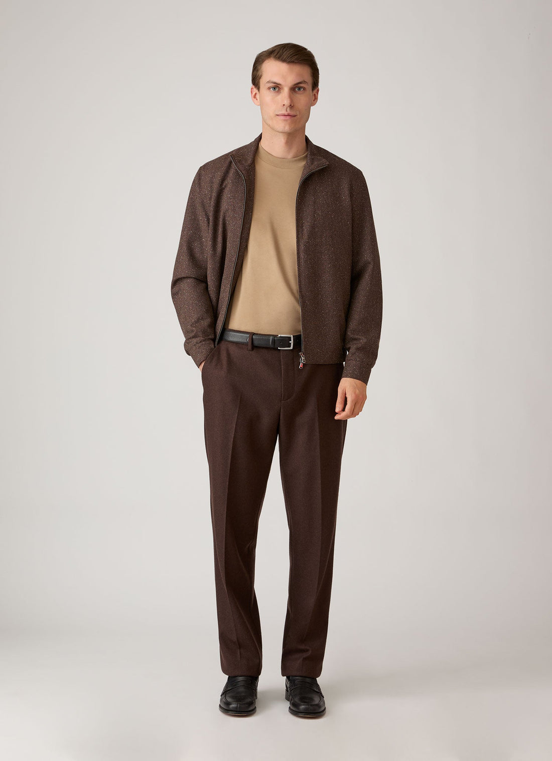 Donegal Tweed Zip Jacket
