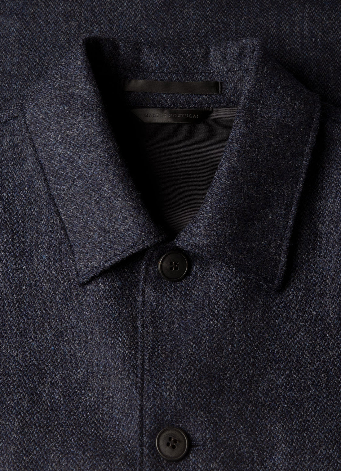 Men's Wool Twill Chore Jacket in Slate Blue Melange