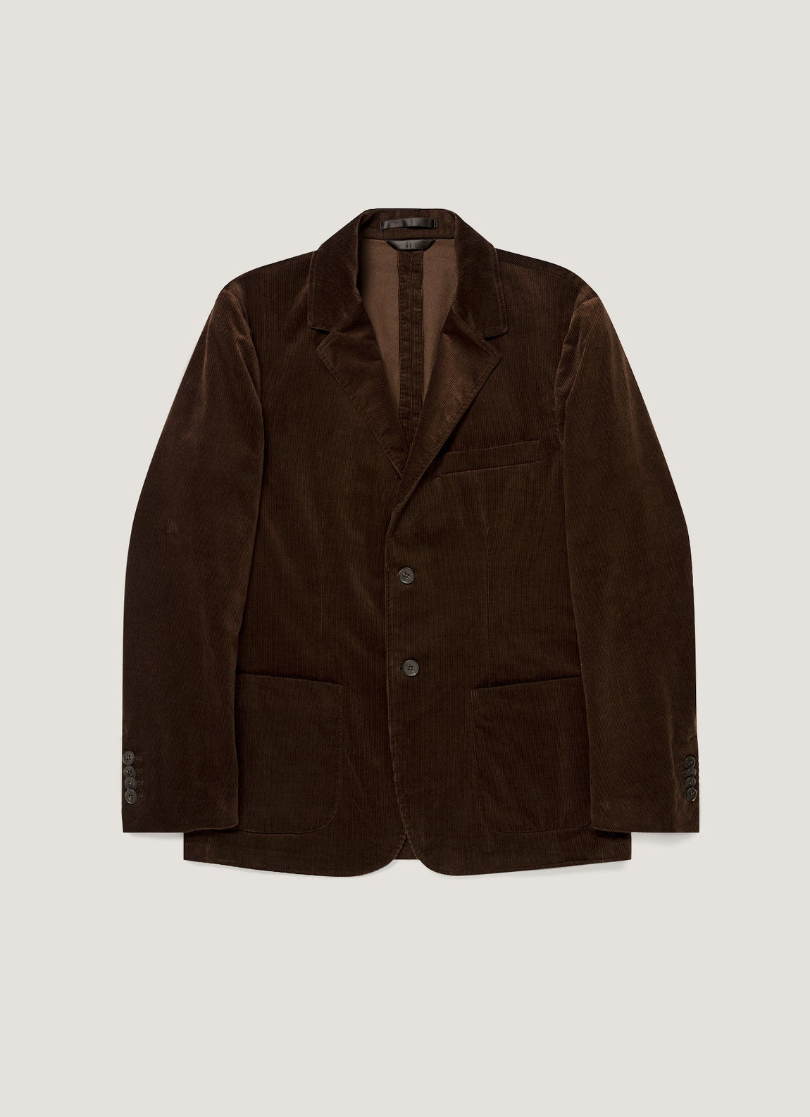 Men's Corduroy Two-Piece Suit in Dark Chocolate