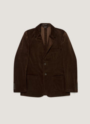 Men's Corduroy Two-Piece Suit in Dark Chocolate