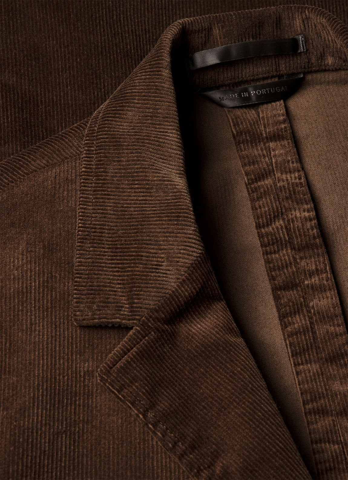 Men's Corduroy Two-Piece Suit in Dark Chocolate