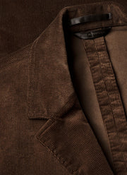 Men's Corduroy Two-Piece Suit in Dark Chocolate
