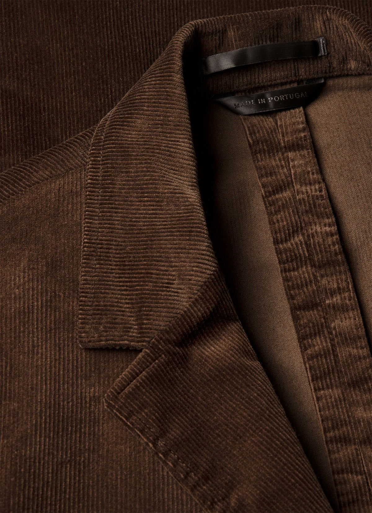 Men's Corduroy Two-Piece Suit in Dark Chocolate