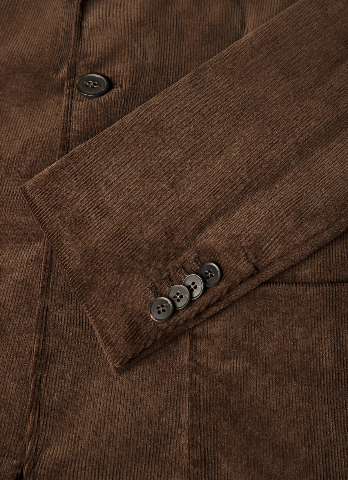 Men's Corduroy Two-Piece Suit in Dark Chocolate