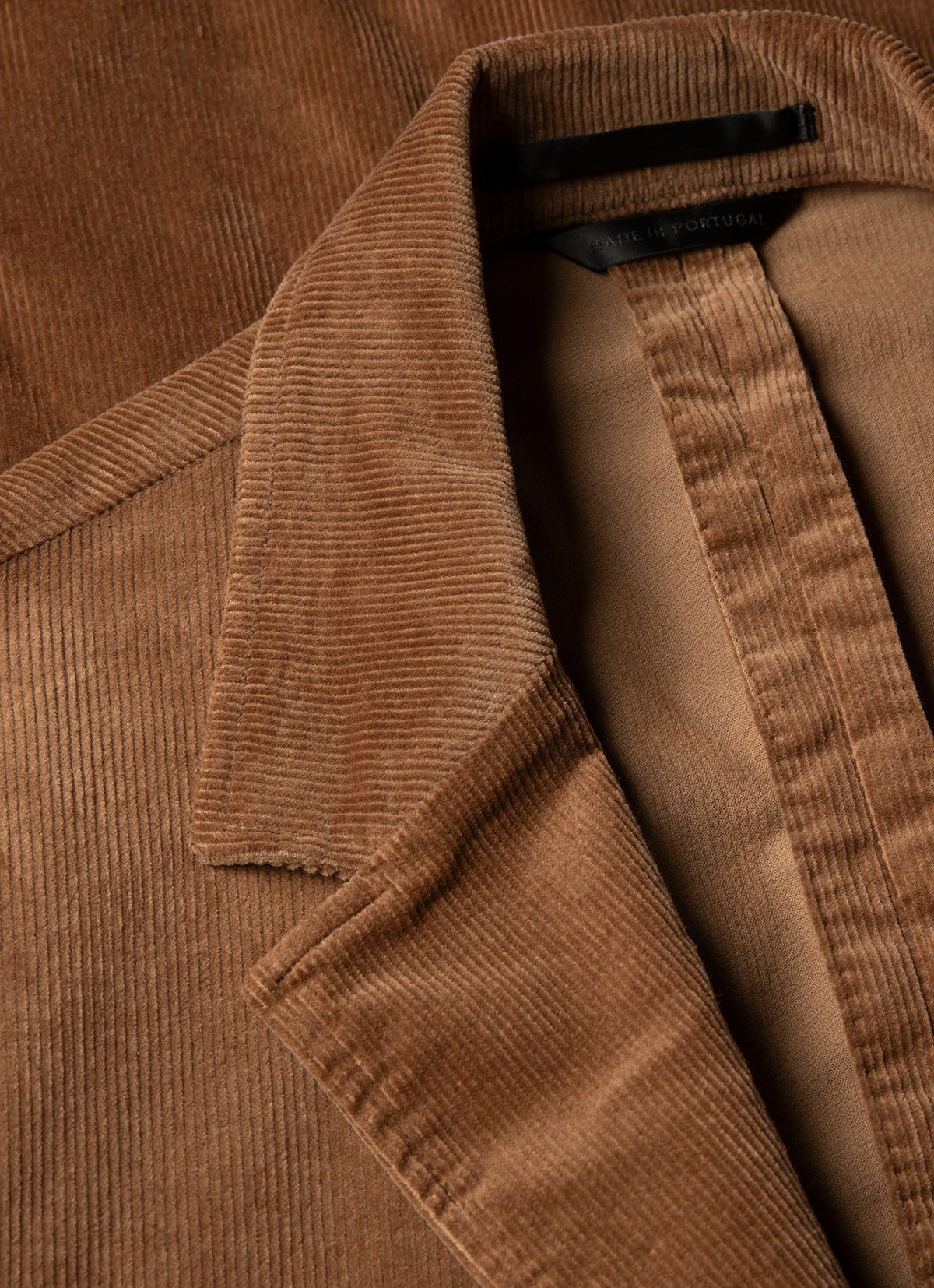 Men's Corduroy Two-Piece Suit in Dark Beige