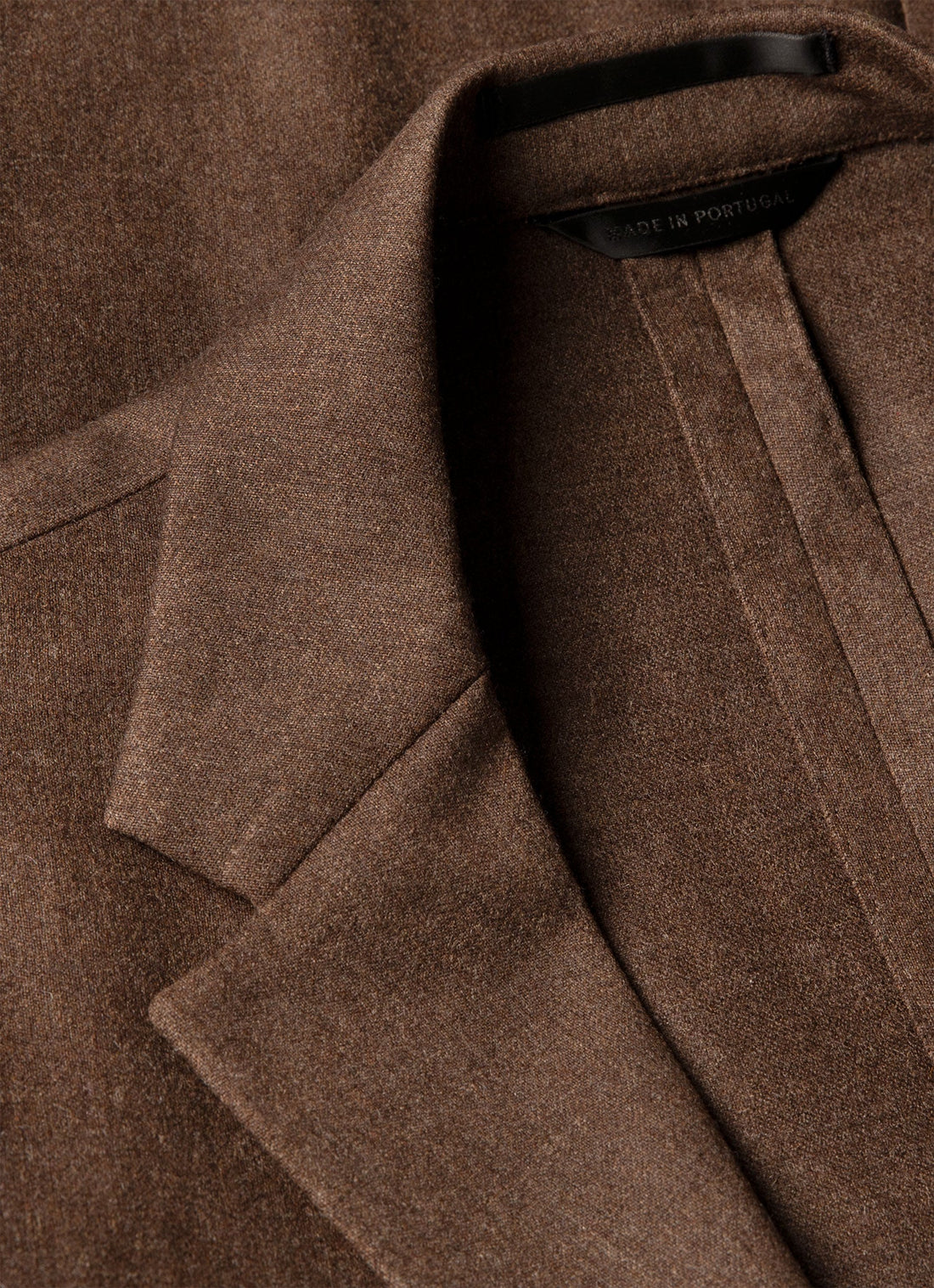 Men's Wool Cashmere Flannel Blazer in Light Brown Melange