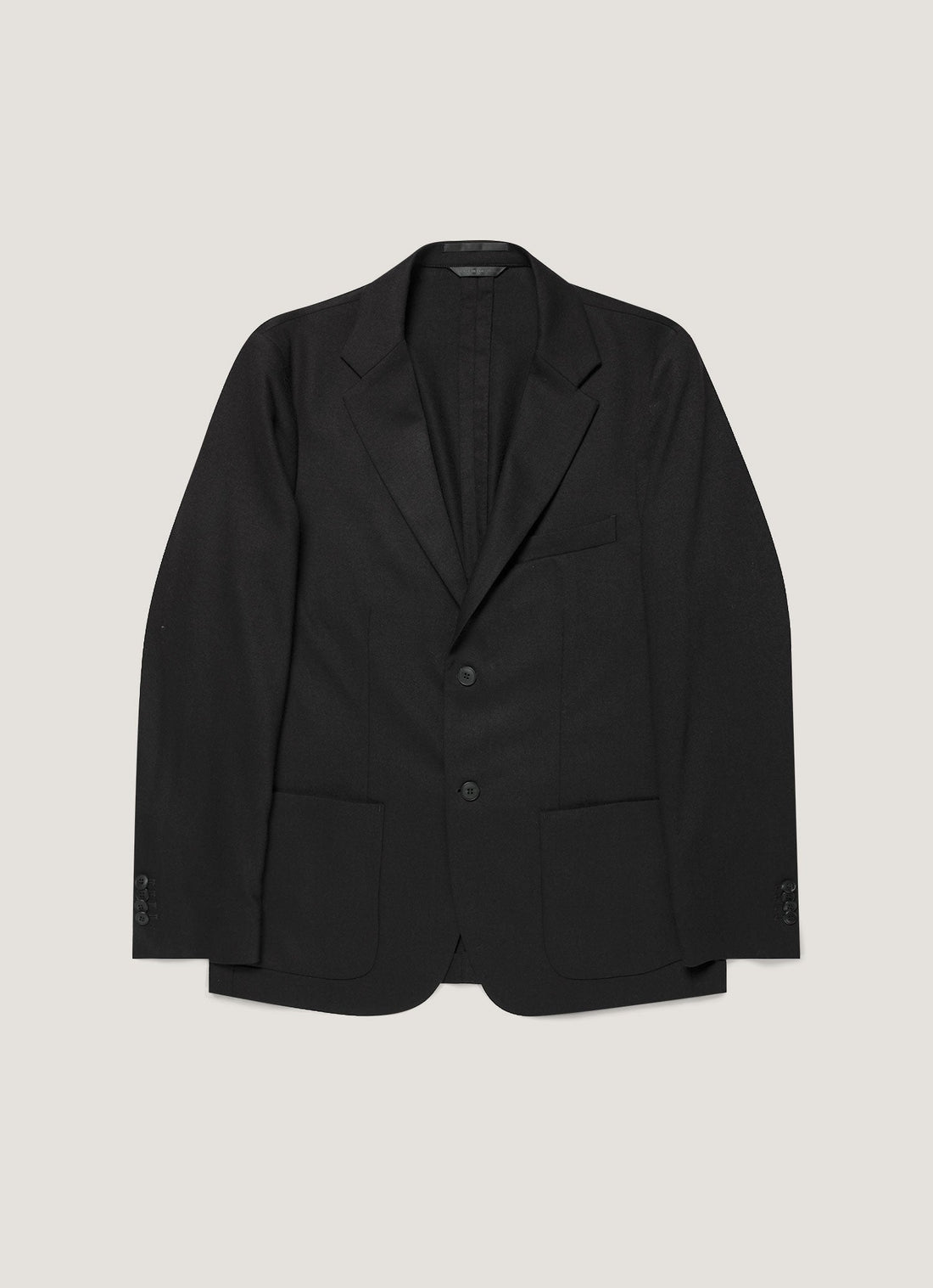 Men's Wool Cashmere Flannel Blazer in Charcoal Melange