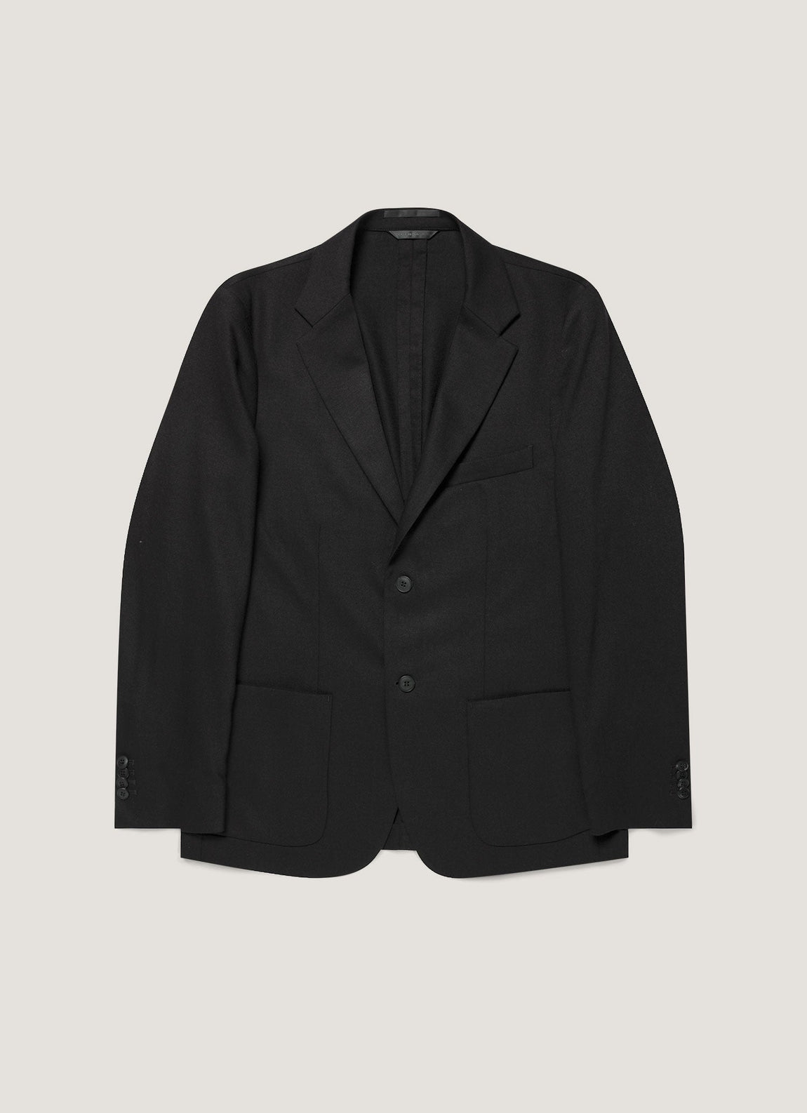 Men's Wool Cashmere Flannel Two-Piece Suit in Charcoal Melange