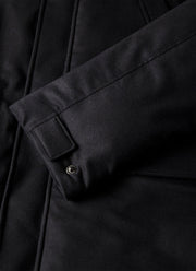 Men's Wool Cashmere Flannel Down Jacket in Navy