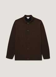 Men's Double Faced Jacket in Truffle