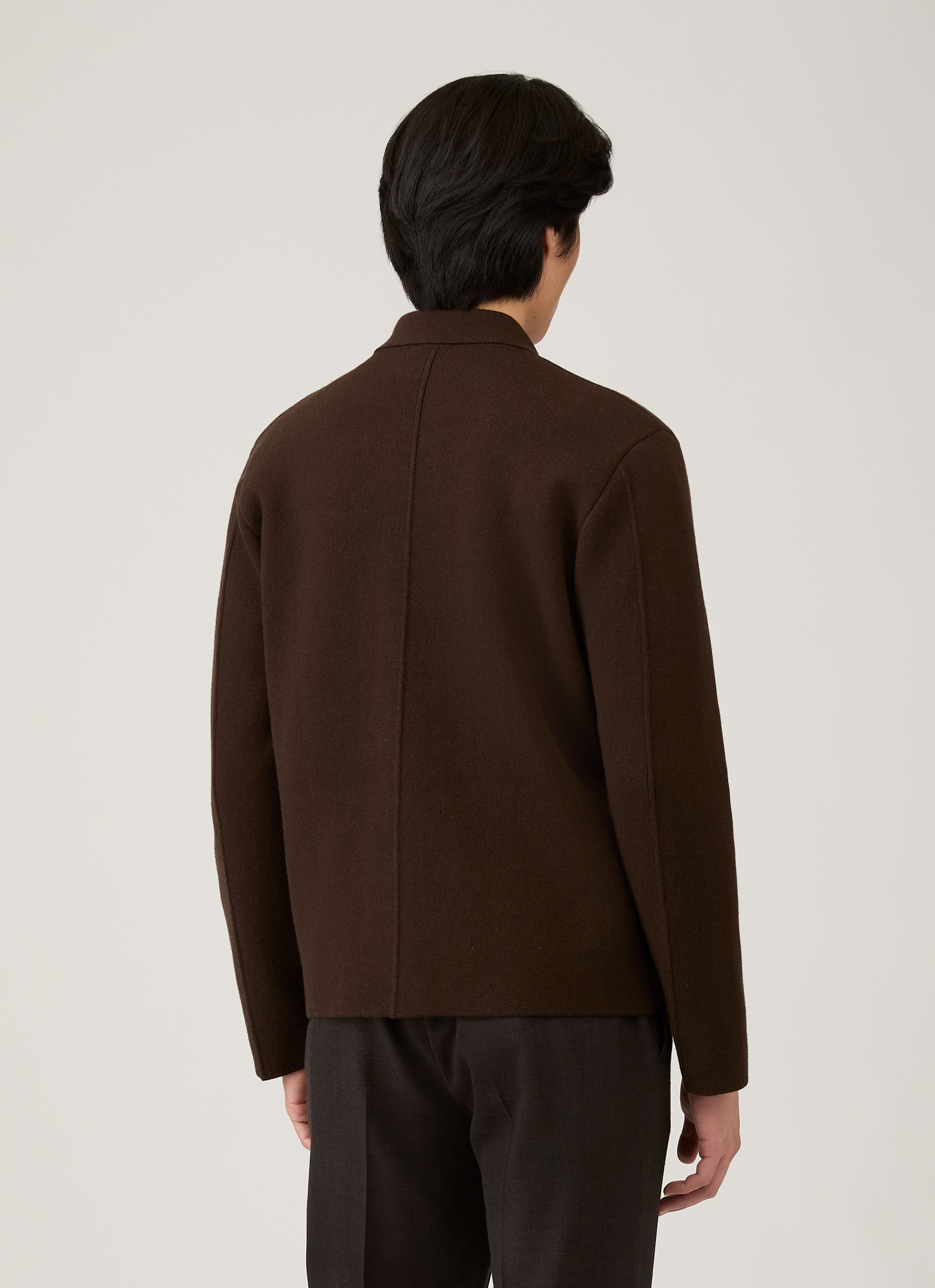 Men's Double Faced Jacket in Truffle | Sunspel
