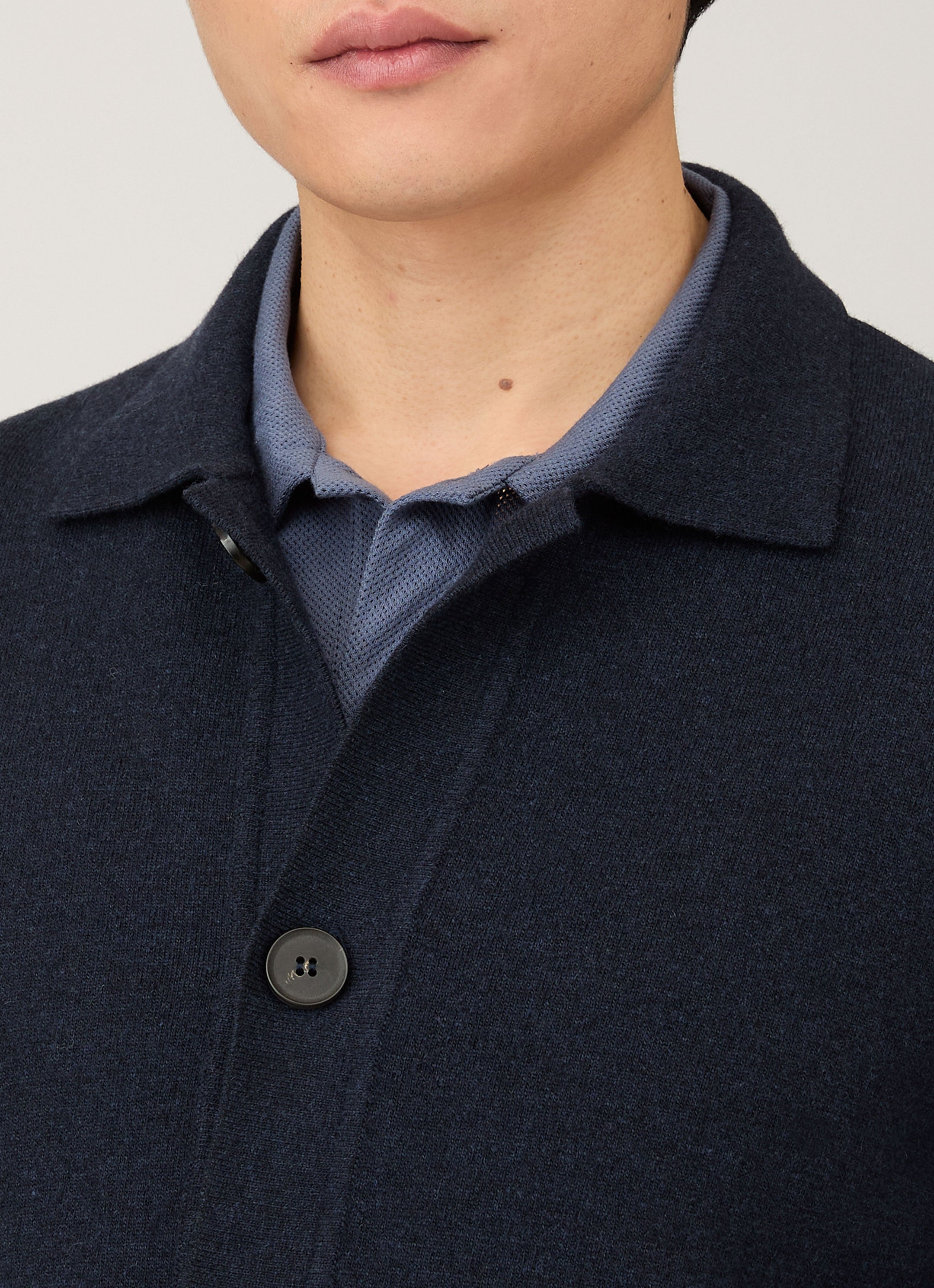 Men's Double Faced Jacket in Navy