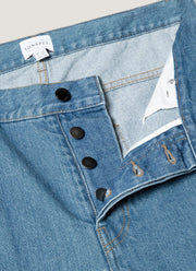 Men's Regular Fit Jeans in Mid Wash Denim