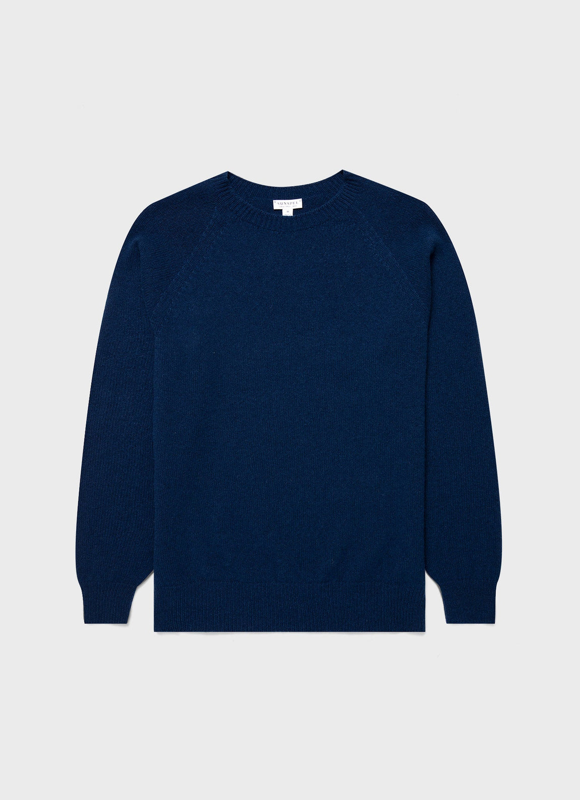 Men's Lambswool Crew Neck Jumper in Naval Blue