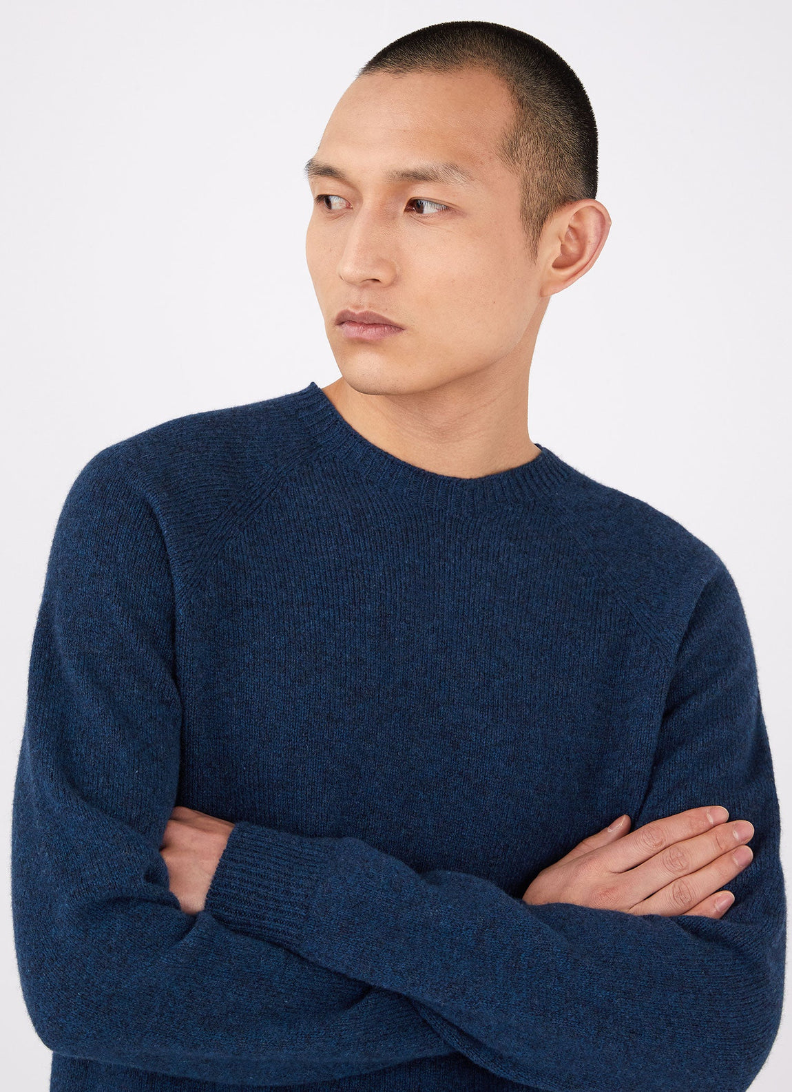 Men's Lambswool Crew Neck Jumper in Teal