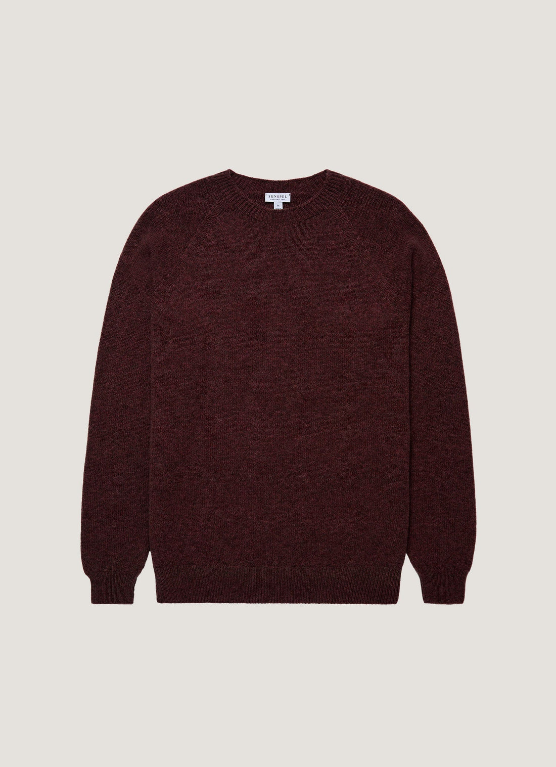 Men's Lambswool Crew Neck Jumper in Bakelite Twist