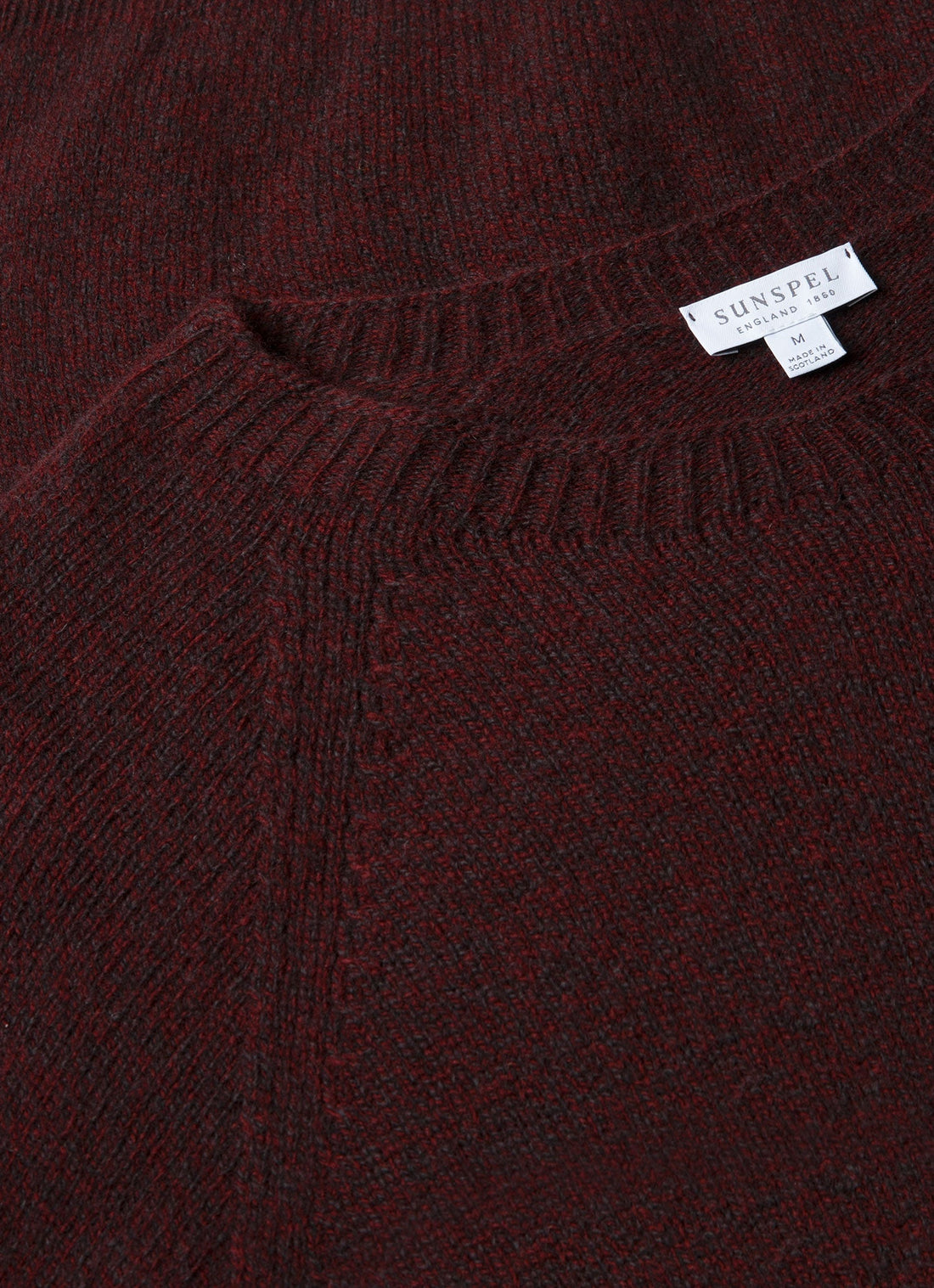 Men's Lambswool Crew Neck Jumper in Bakelite Twist