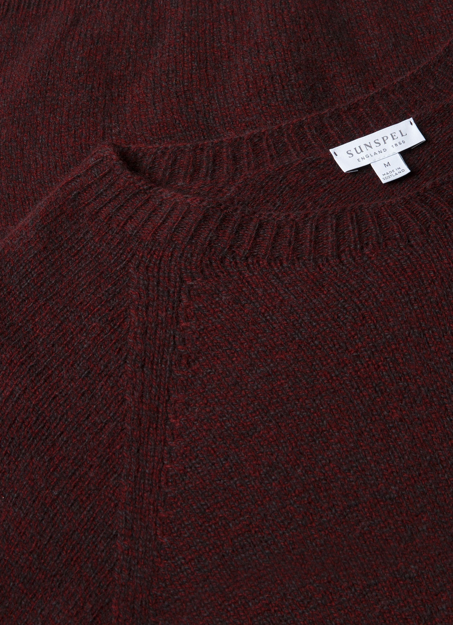 Men's Lambswool Crew Neck Jumper in Bakelite Twist