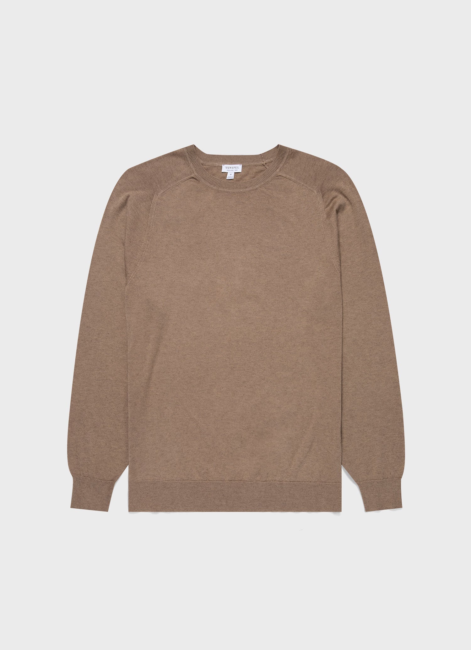 Men's Sea Island Cashmere Crew Neck Jumper in Oat