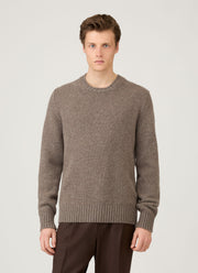 Men's Roxburgh Cashmere Jumper in Bark