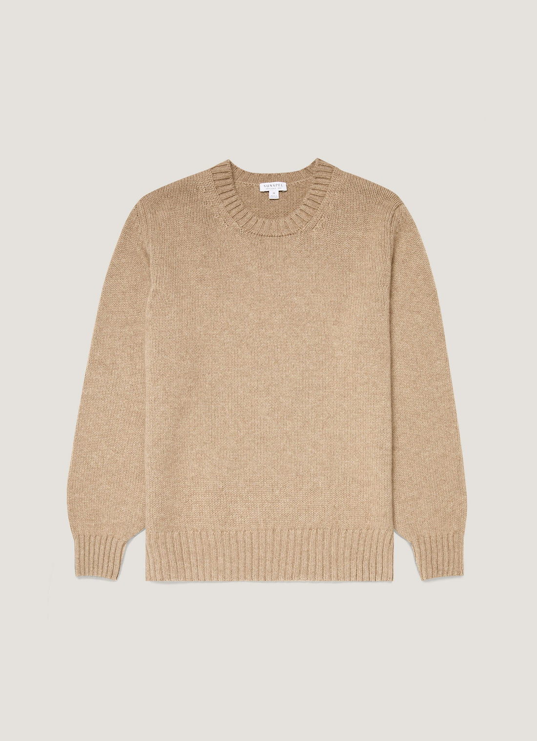 Men's Roxburgh Cashmere Jumper in Natural Brown