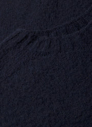 Men's Shetland Crew Neck Jumper in Navy