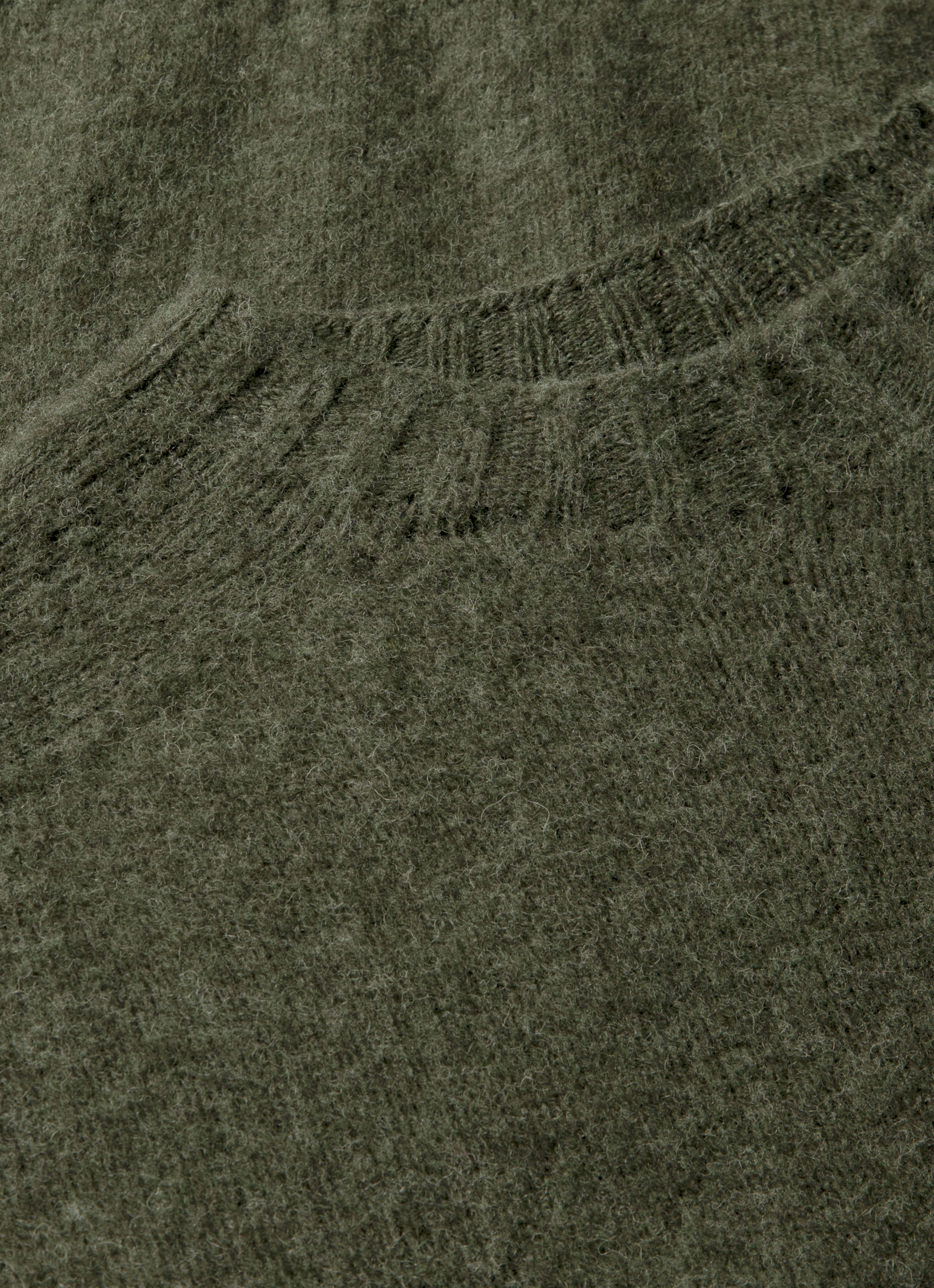 Men's Shetland Crew Neck Jumper in Sea Moss | Sunspel