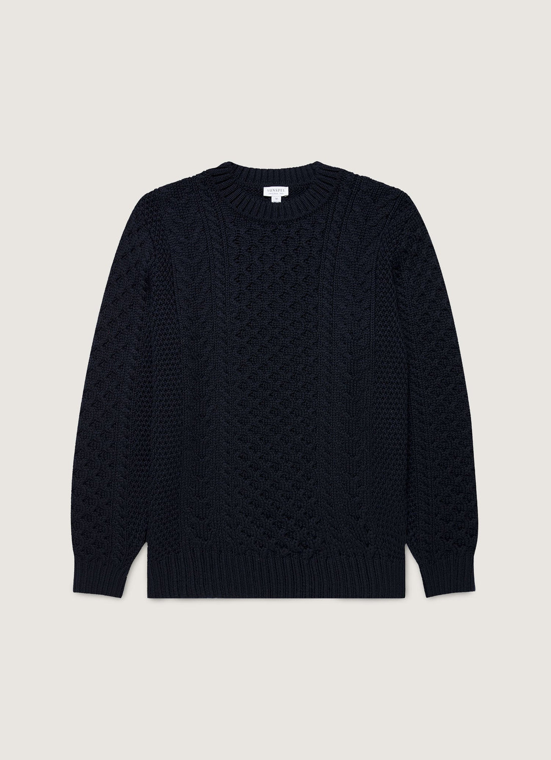 Men's Cable Knit Jumper in Navy