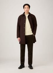 Men's Cable Knit Jumper in Ecru