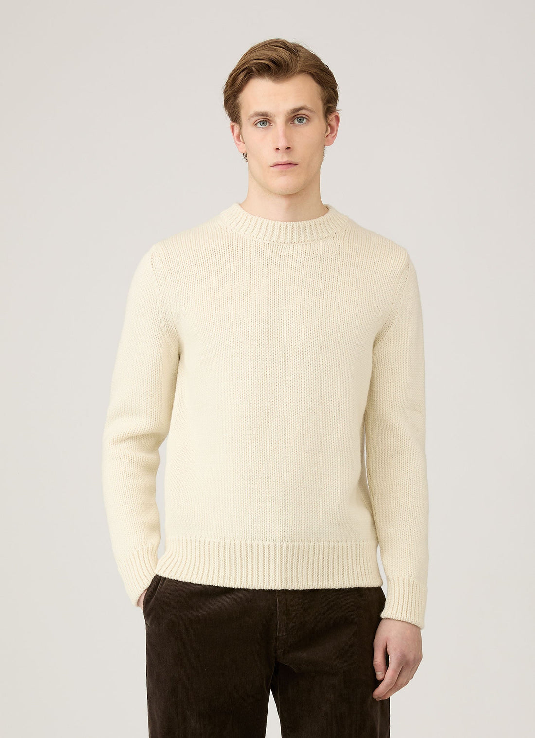 Men's Fisherman Jumper in Ecru