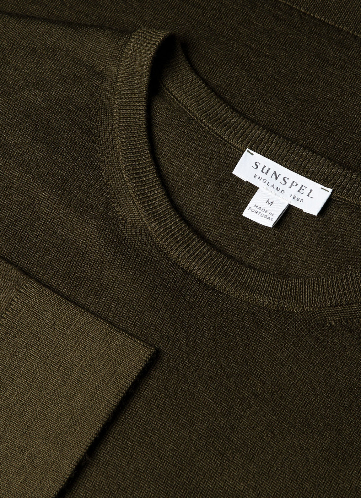 Men's Extra-Fine Merino Jumper in Loden Green