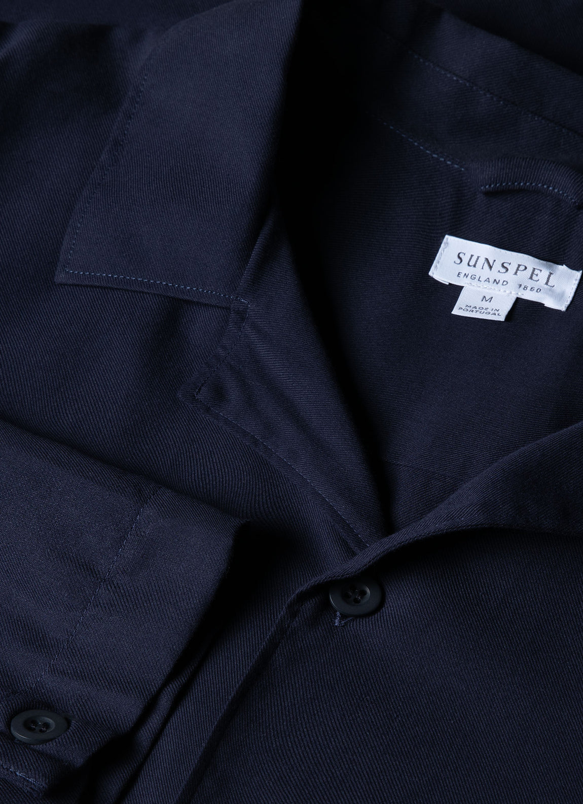 Men's Cotton Flannel Pyjama Shirt in Navy