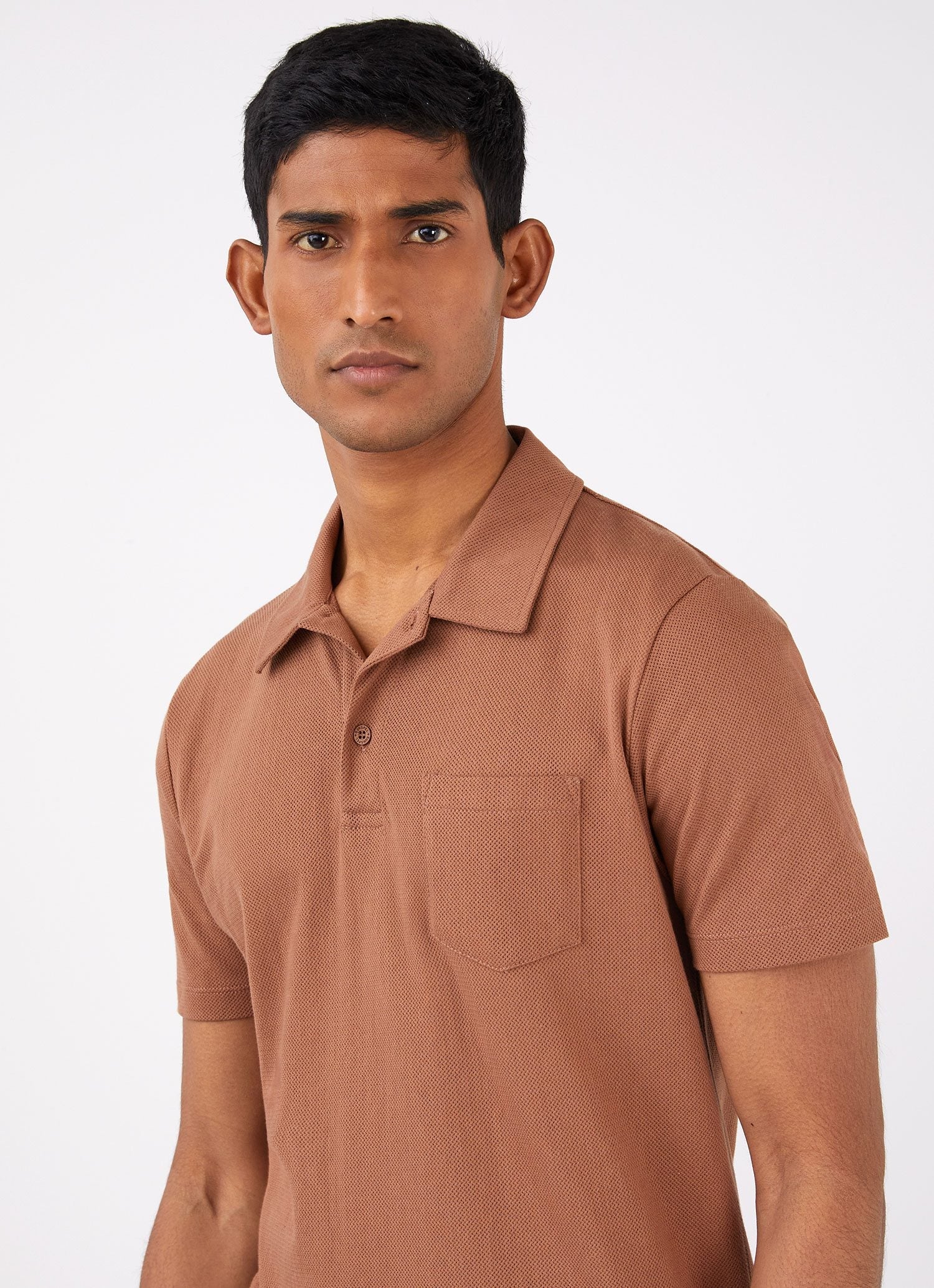 Men's Riviera Polo Shirt in Gingerbread