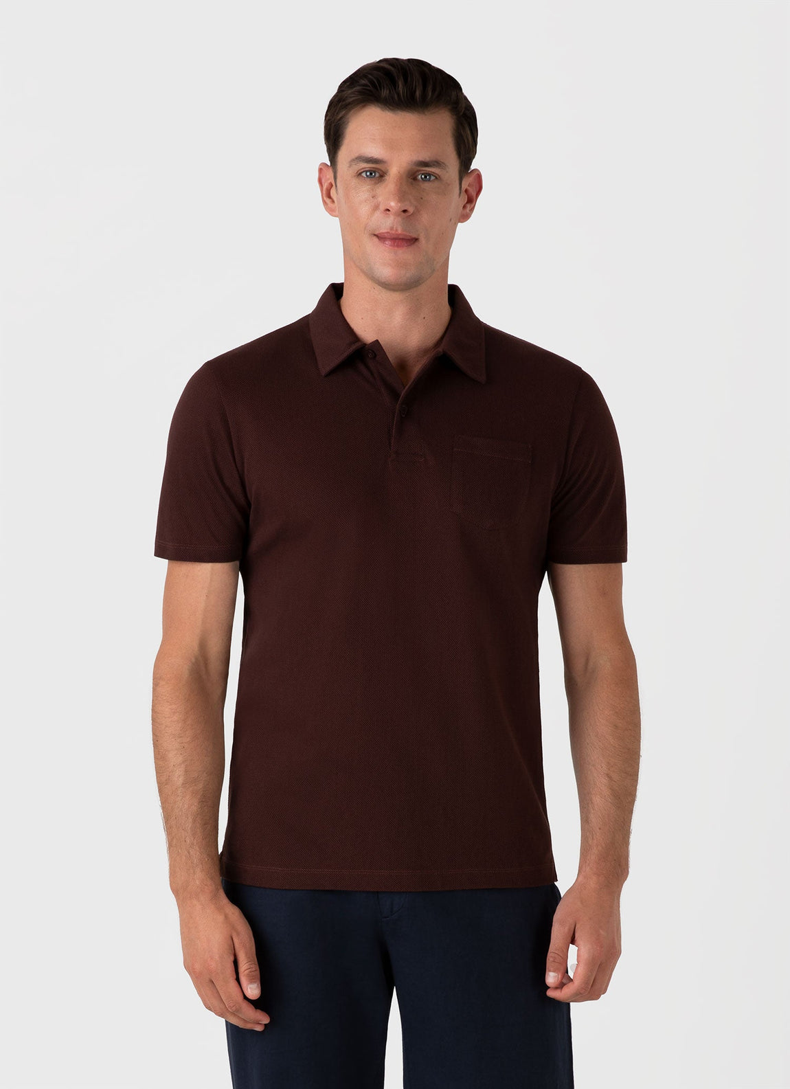 Men's Riviera Polo Shirt in Raisin