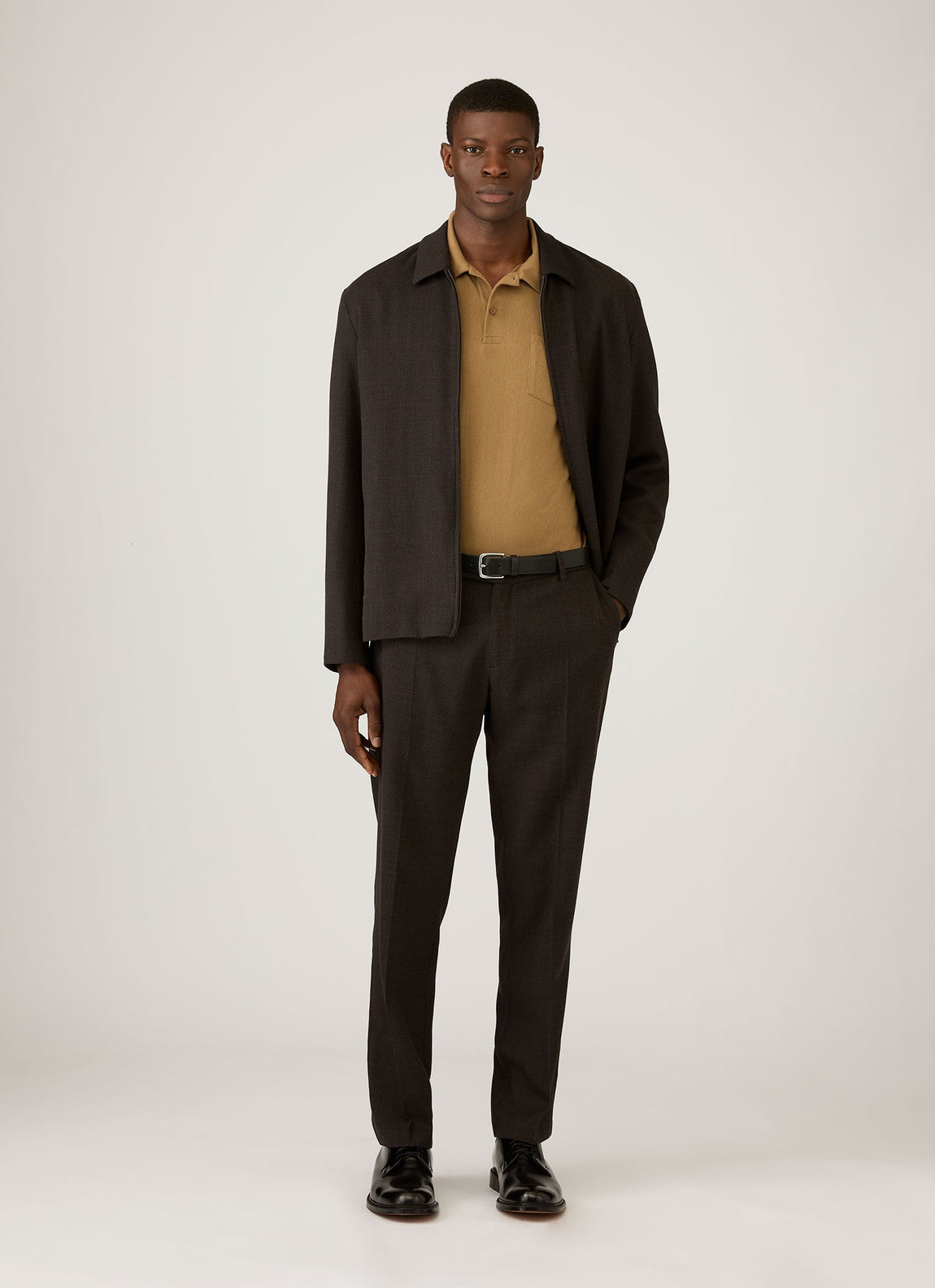 Men's Riviera Polo Shirt in Walnut
