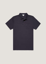 Sunspel Riviera Polo Shirt MPOL1026-BUAA Navy
