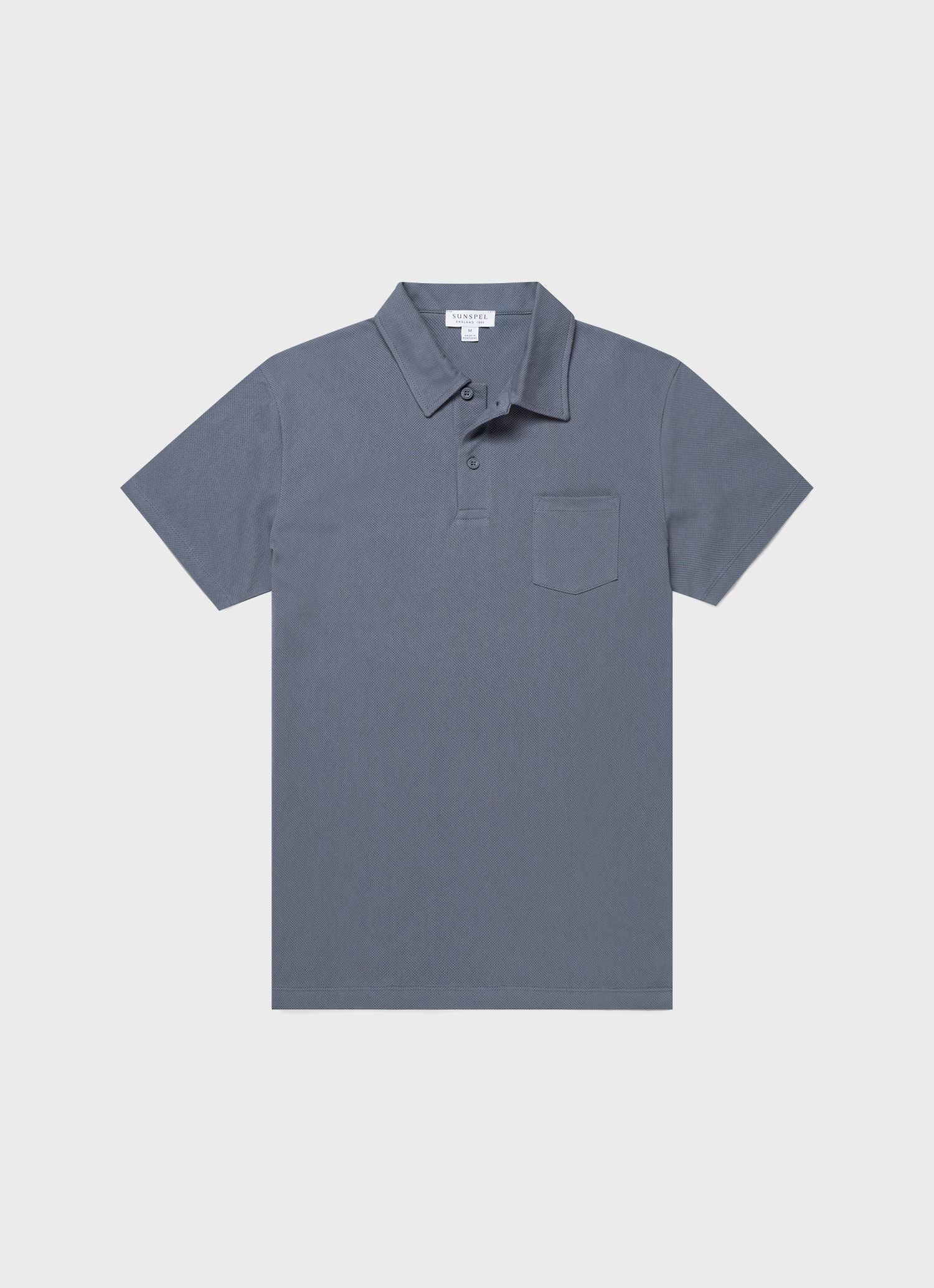 Men's Riviera Polo Shirt in Blue Slate